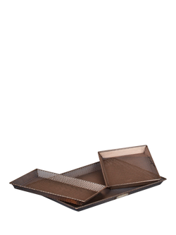 Kadai BBQ Grill Tray Set, 3 Piece, Black