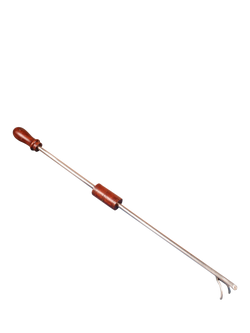 Kadai BBQ Blow Poker with Mango Wood Handle, 82cm, Black