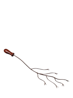 Kadai BBQ Marshmallow Fork with Mango Wood Handle, Black