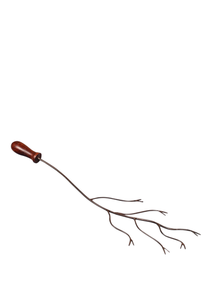 Kadai BBQ Marshmallow Fork with Mango Wood Handle, Black