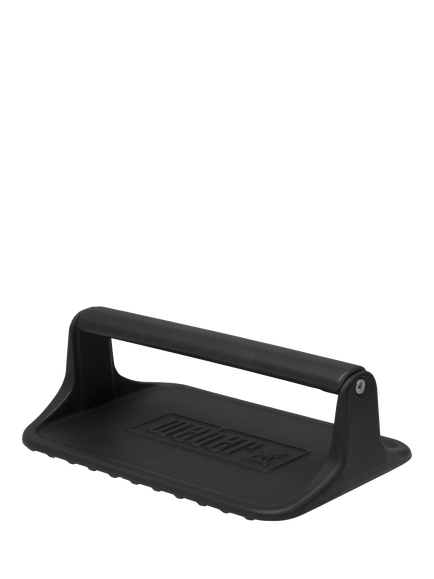Weber BBQ Cast Iron Griddle Press, Black