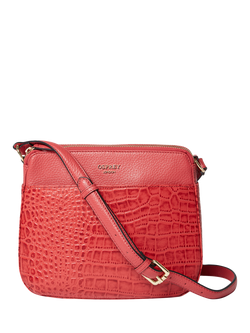 OSPREY LONDON Kellie Crossbody Bag, Rosewood, Rosewood