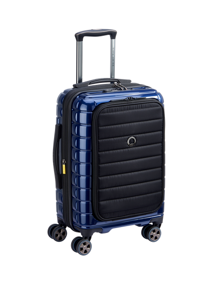 Delsey Shadow 5.0 55cm Expandable Cabin Trolley, Blue - view 2, Deep Sea Navy
