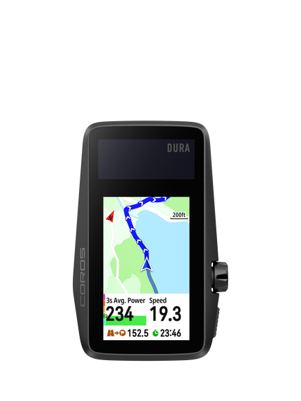 COROS Dura Solar GPS Bike Computer, Black - view 2, Black