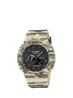Casio GA-2100CM-5AER Men's G-SHOCK 2100 Watch, Camo, Camo