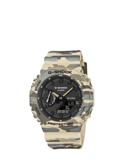 Casio GA-2100CM-5AER Men's G-SHOCK 2100 Watch, Camo, Camo