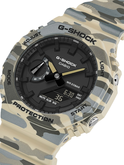 Casio GA-2100CM-5AER Men's G-SHOCK 2100 Watch, Camo - view 2, Camo