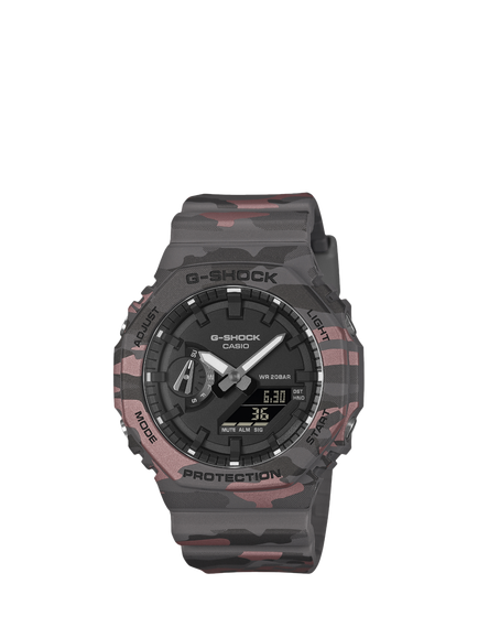 Casio GA-2100CM-8AER Men's G-SHOCK 2100 Watch, Camo, Camo