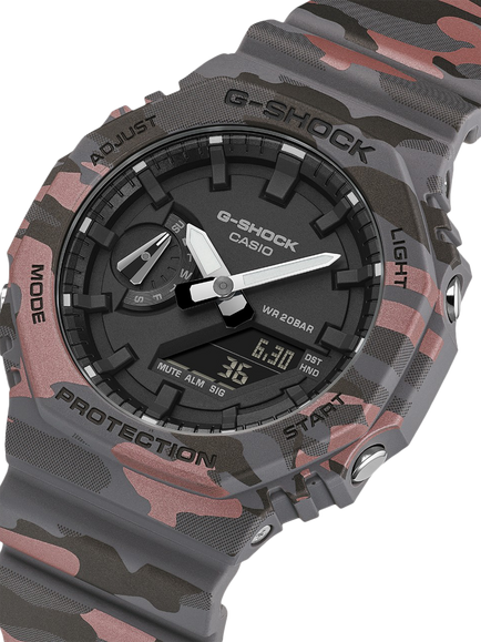 Casio GA-2100CM-8AER Men's G-SHOCK 2100 Watch, Camo - view 2, Camo