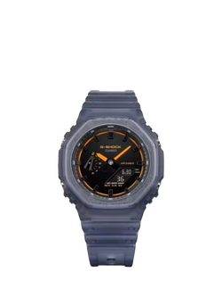 Casio GA-2100K-2AER Men's G-SHOCK Smoked Lights 2100 Watch, Blue - view 2, Blue