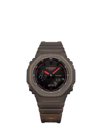 Casio GA-2100K-5AER Men's G-SHOCK Smoked Lights 2100 Watch, Brown - view 2, Brown