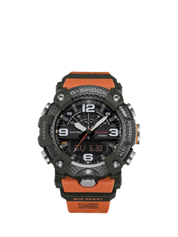 Casio GG-B100X-1A9ER Men's G-Shock Mudmaster Resin Strap Watch, Orange, Orange