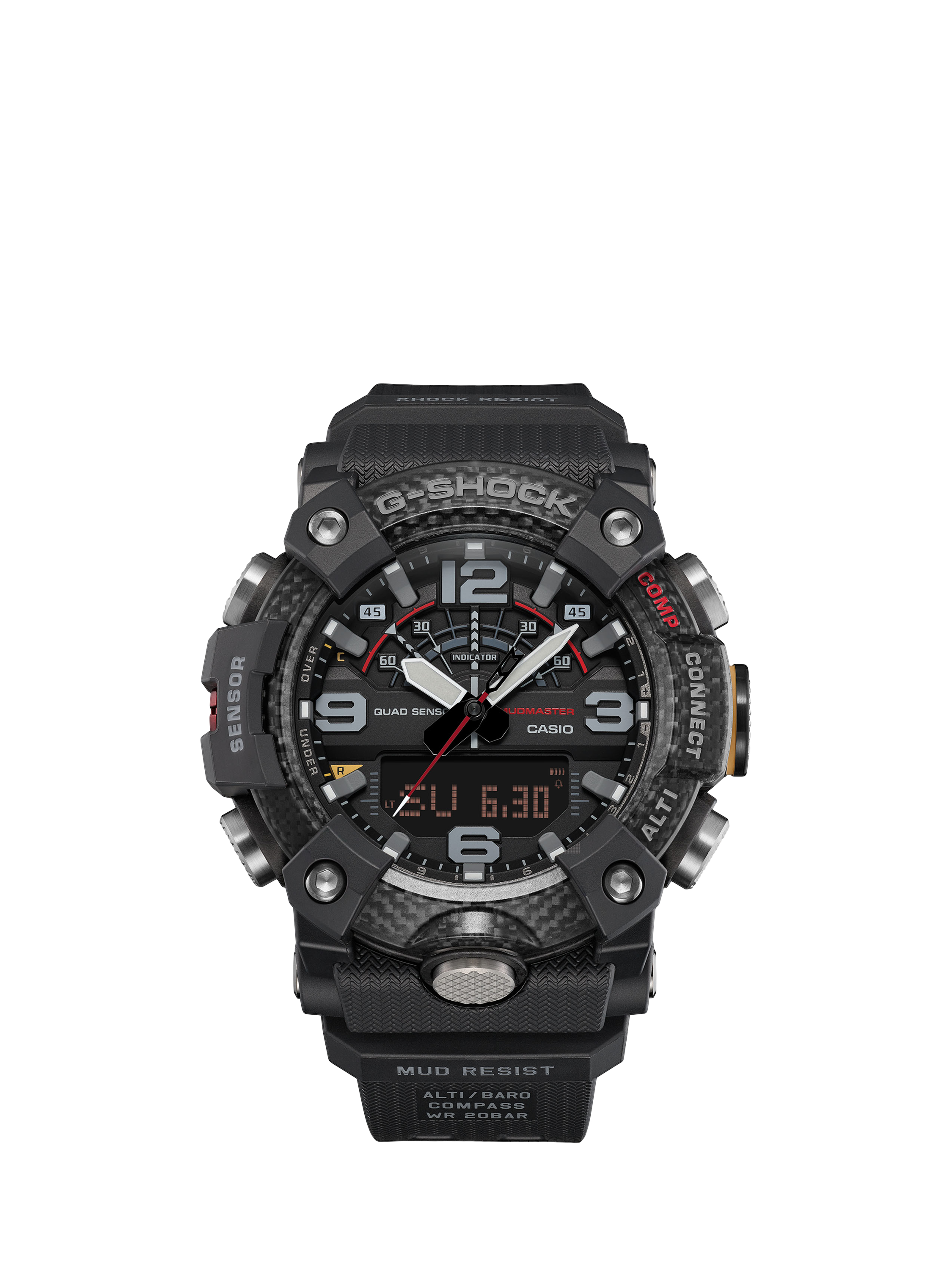 Casio GG-B100X-1AER Men's G-Shock Mudmaster Resin Strap Watch, Black