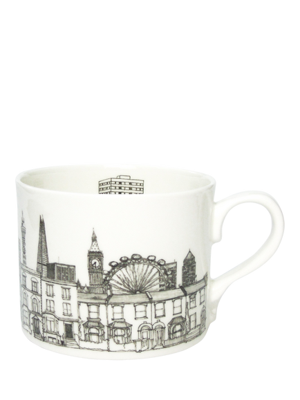 Glorious Mud London Houses Mug, 500ml, 