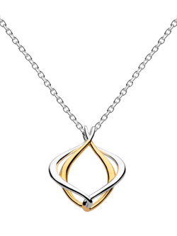 Kit Heath Alicia Golden Petite Necklace, Silver / Yellow Gold, Silver / Yellow Gold