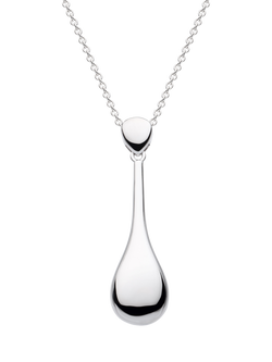 Kit Heath Coast Pebble Smooth Elegant Necklace, Silver, Silver