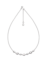 Kit Heath Coast Pebble Linking Pebbles Necklace, Silver