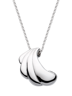Kit Heath Océane Shell Echo Grande Necklace, Silver, Silver
