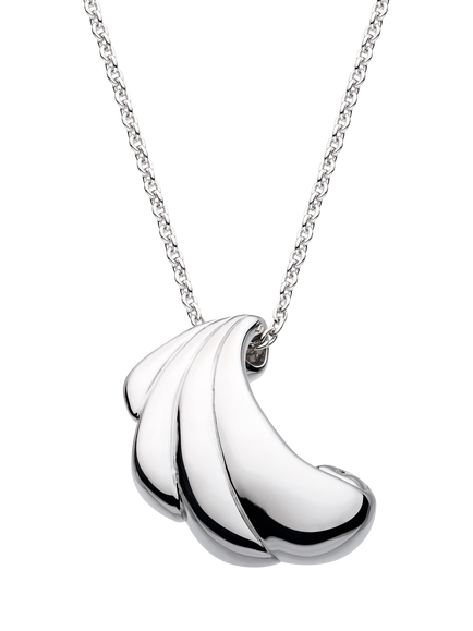Kit Heath Océane Shell Echo Grande Necklace, Silver, Silver