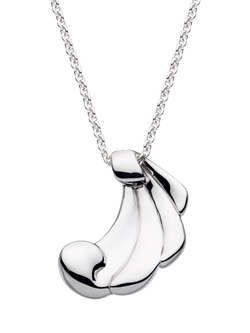 Kit Heath Océane Shell Echo Grande Necklace, Silver - view 2, Silver
