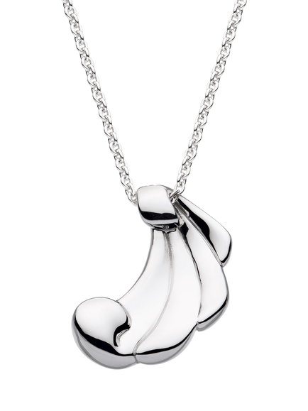 Kit Heath Océane Shell Echo Grande Necklace, Silver - view 2, Silver
