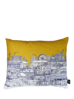Glorious Mud London Houses Cushion, 