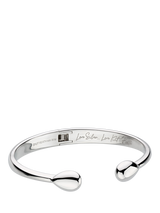 Kit Heath Coast Pebble Smooth Hinged Bangle, Silver