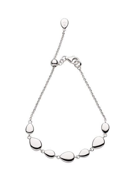 Kit Heath Coast Pebble Link Bracelet, Silver, Silver