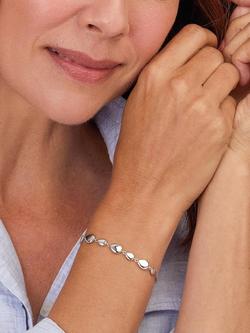 Kit Heath Coast Pebble Link Bracelet, Silver - view 2, Silver