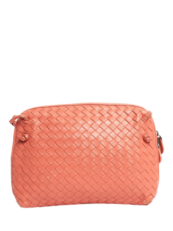 Pre-loved Bottega Veneta Nodini Intrecciato Crossbody Bag, Salmon, Salmon