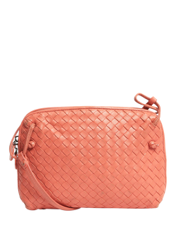 Pre-loved Bottega Veneta Nodini Intrecciato Crossbody Bag, Salmon - view 2, Salmon