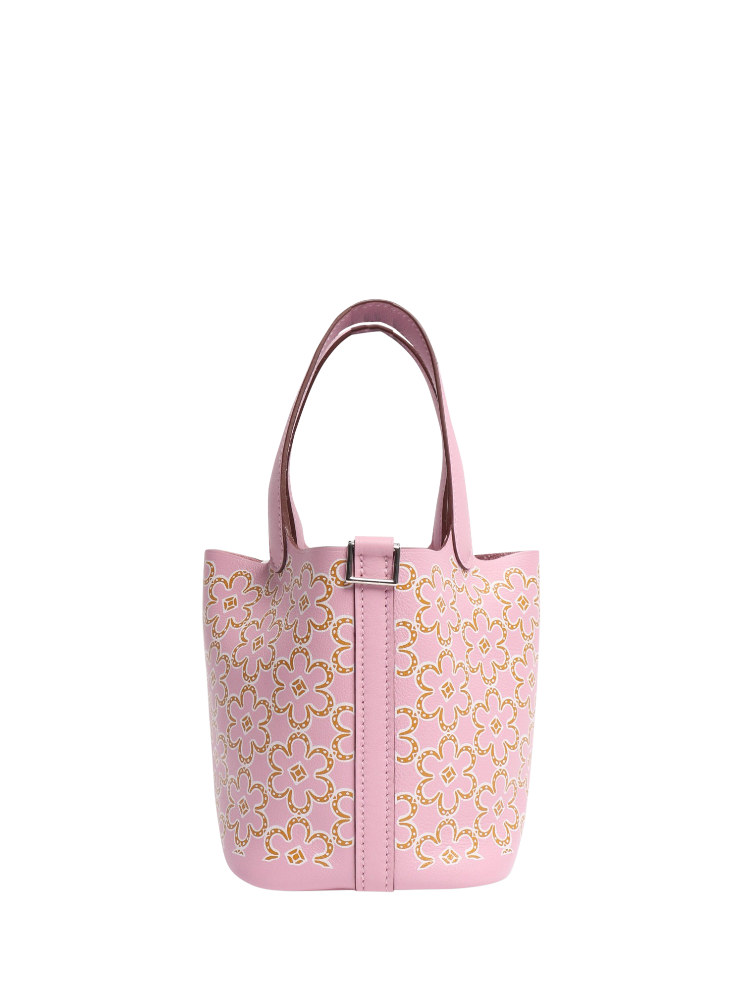 Product image 2 of 8, which shows Pre-loved Hermès Micro Picotin Lucky Daisy Bag, Pink