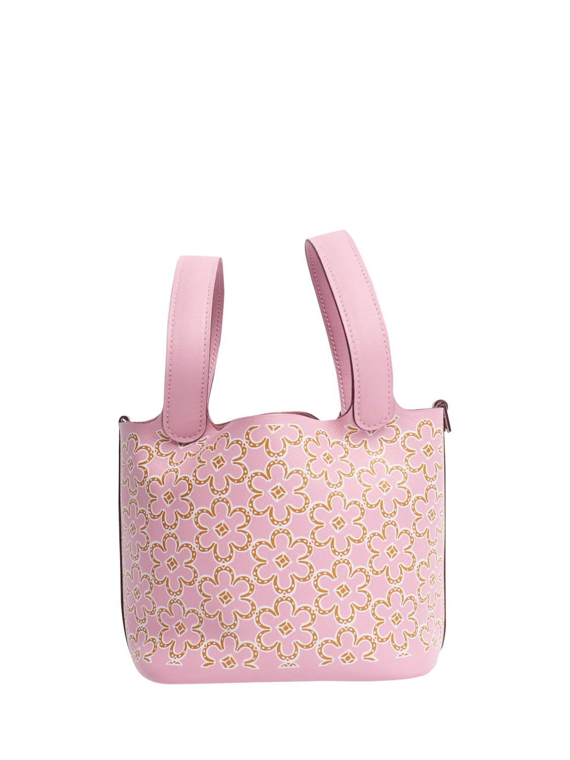 Product image 3 of 8, which shows Pre-loved Hermès Micro Picotin Lucky Daisy Bag, Pink