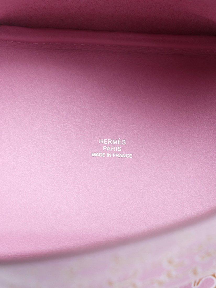 Product image 6 of 8, which shows Pre-loved Hermès Micro Picotin Lucky Daisy Bag, Pink