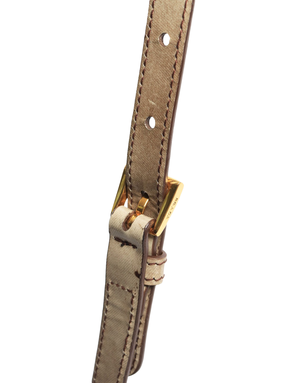 Product image 6 of 7, which shows Pre-loved Prada beige Spazzolato Galleria 2-Way Bag, Neutral