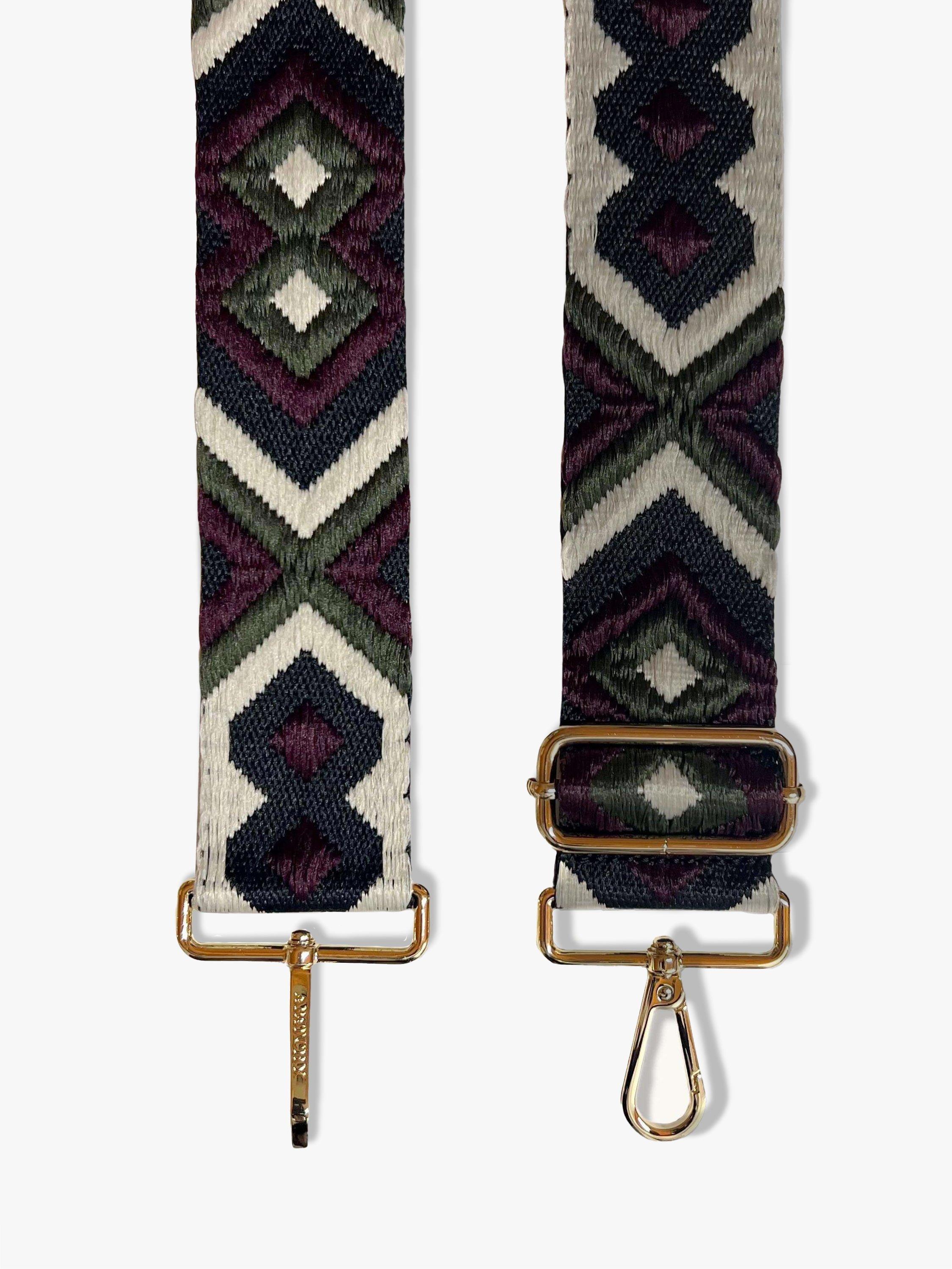 Product image 1 of 2, which shows Apatchy London Woven Crossbody Bag Strap, Multi