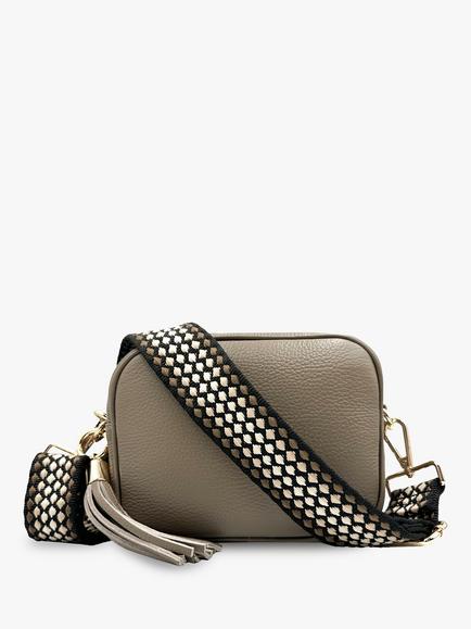 Apatchy London Leather Crossbody Bag, Latte, Latte