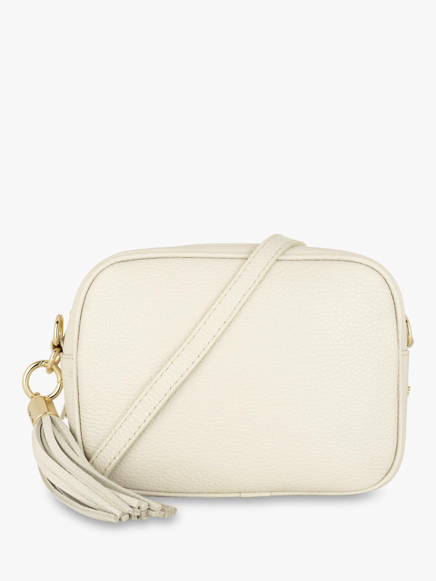 Product image 2 of 5, which shows Apatchy London Leather Crossbody Bag, Stone