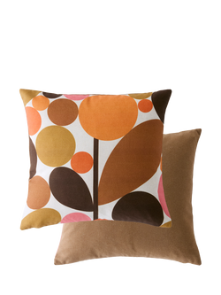 Orla Kiely Bubble Flower Cushion, Orange