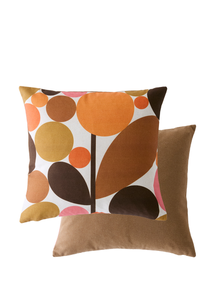 Orla Kiely Bubble Flower Cushion, Orange