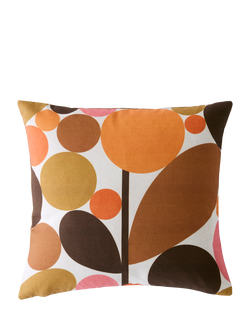 Orla Kiely Bubble Flower Cushion - view 2, Orange