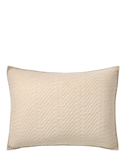West Elm Reflections Matelassé Quilted Pillowsham, Sand, Sand