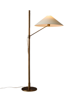 West Elm Devon Floor Lamp, Antique Brass, Antique Brass