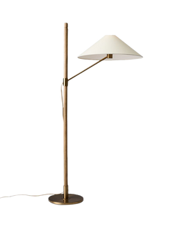 West Elm Devon Floor Lamp, Antique Brass - view 2, Antique Brass