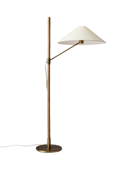 West Elm Devon Floor Lamp, Antique Brass - view 2, Antique Brass