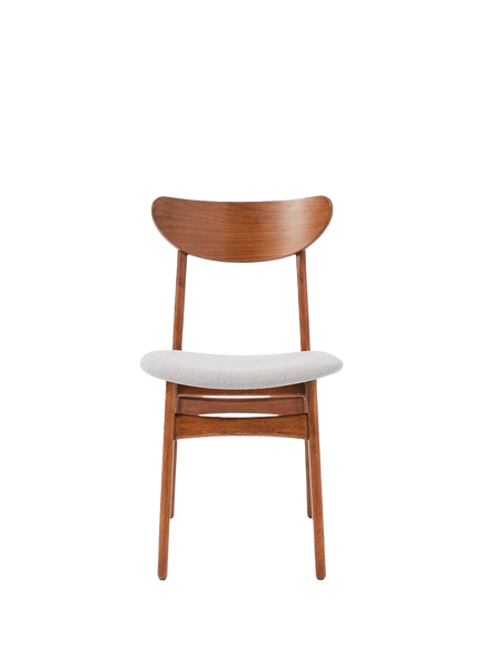 West Elm Classic Café Upholstered Dining Chair, Acorn - view 2, Acorn