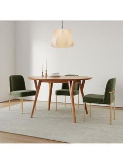 West Elm Mid Century 4-6 Seater Extending Dining Table, Acorn - view 2, Acorn
