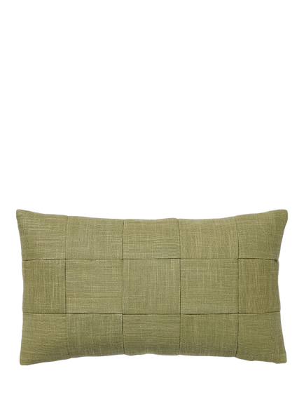 West Elm Basket Weave Cushion Cover, Elm, Elm
