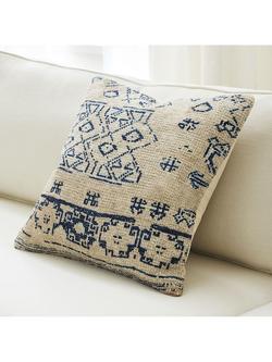 West Elm Hana Cushion Cover, Indigo - view 2, Indigo