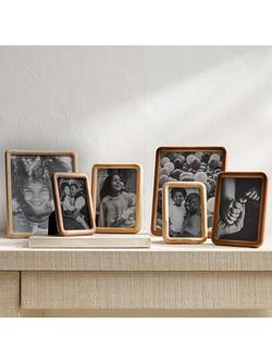 West Elm Chelsea Ash Wood Photo Frame, Dark Ash - view 2, Dark Ask